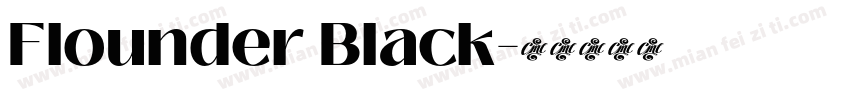 Flounder Black字体转换